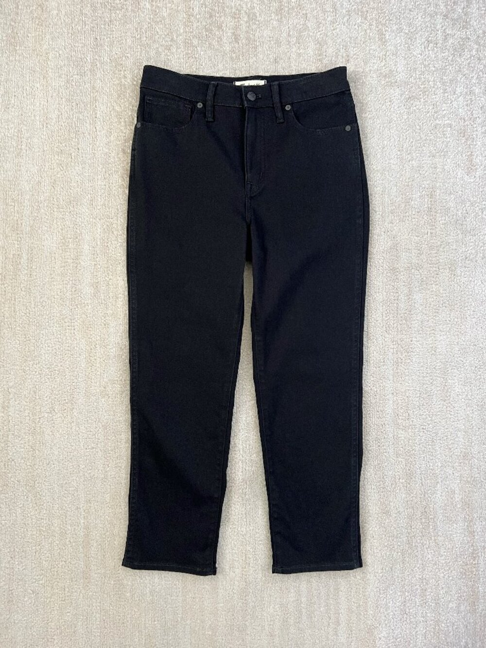 Madewell Stovepipe Jeans Slim Straight High Rise Denim 28P Petite